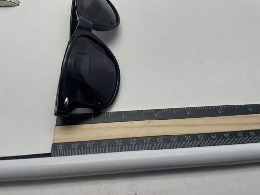 Mens Black Frame Lightweight Full Rim Classic Square Sunglasses image number 4
