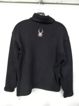 Spyder Sport Black Full Zip Knit Jacket Men's Size M alternative image