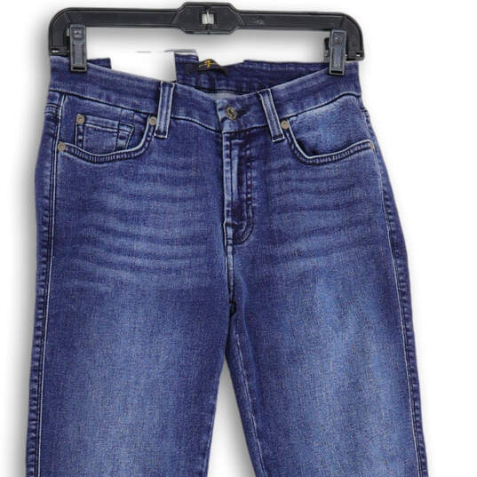 NWT Womens Blue Denim 5-Pocket Design Kimmie Straight Leg Jeans Size 28 image number 3