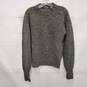 Savile Row WM's 100% Wool Shetland Heather Gray Crewneck Sweater Size S image number 1