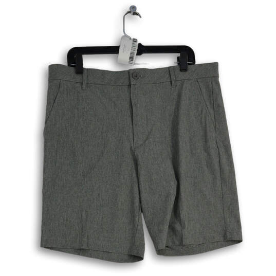 NWT Mens Gray Sport Flex Athletic Stretch Pockets Chino Shorts Size 36W image number 1