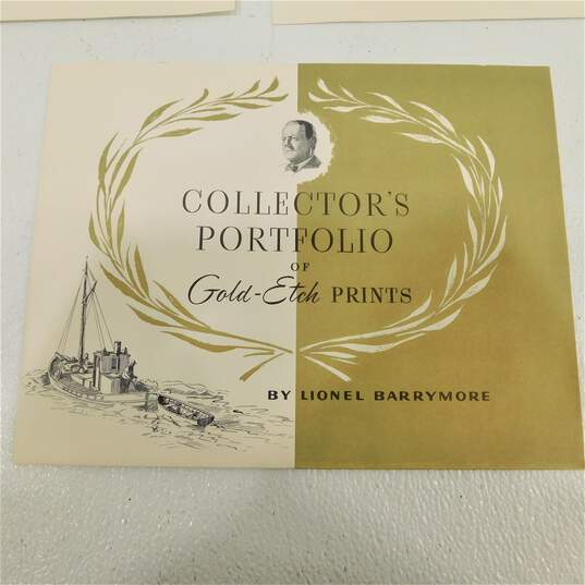 Collector's Portfolio of Gold-Etch Prints by Lionel Barrymore -Includes 4 Prints image number 6