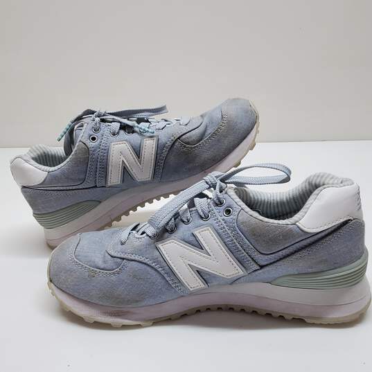 New Balance 574 Beach Chambray Sneakers Women's Size 8 image number 1