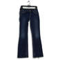 Womens Blue Denim Dark Wash 5-Pocket Design Bootcut Jeans Size 27 image number 1