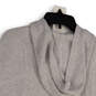 Womens Gray Rest Day Long Sleeve Knitted Hooded Pullover Sweater Size XS image number 4