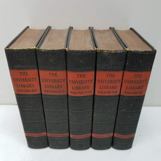 Antique 1936 The University Library 5 Books Lot B image number 1