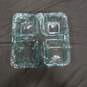 Vitrocolor Teal Recycled Glass Relish Tray image number 1