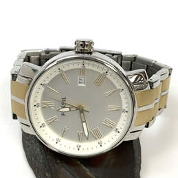 Designer Fossil BQ1011 Two-Tone Dial Stainless Steel Analog Wristwatch