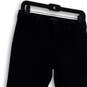 Womens Black Flat Front Slash Pockets Straight Leg Chino Pants Size 25 image number 3