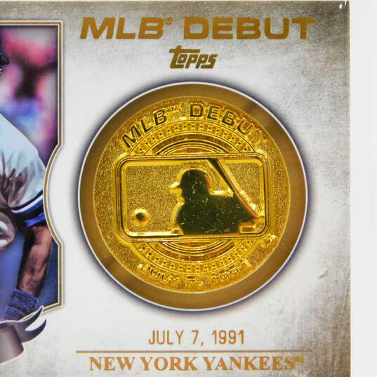 2016 Bernie Williams Topps MLB Debut Medallion NY Yankees image number 3