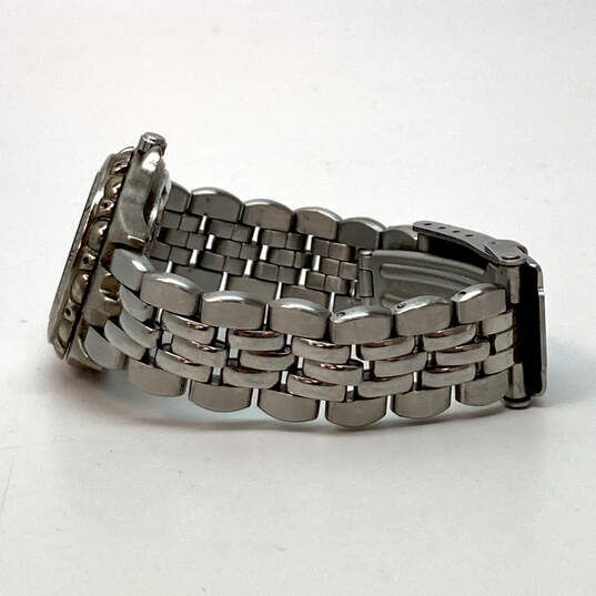 Designer Fossil Decker Stainless Steel Silver Dial Analog Quartz Wristwatch image number 3
