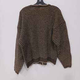 Vintage Woolrich Women's Deep Mocha 100% Wool Cardigan Size L alternative image