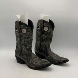 Durango Mens DB5457 Black French Toe Pull-On 12" Jack Western Boots Size 10.5 D alternative image