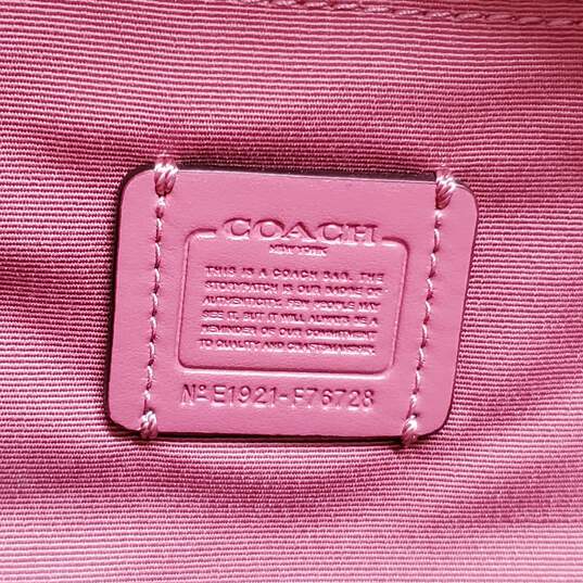 Coach Vale Pink Leather Slingback Backpack AUTHENTICATED image number 3