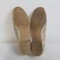 Franco Sarto Anderson Women's Size 7.5M Loafer Perforated Beige Nubuck image number 5
