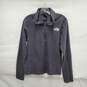 The North Face MN's Gray Fleece Half Zip Pullover Size S/P image number 1