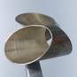 Sterling Silver Modernist Abstract Clip-On Earrings 19.5g image number 1