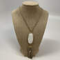 Designer Kendra Scott Gold-Tone Rayne Tassel Pendant Necklace W/ Dust Bag image number 1