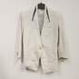 Womens White Long Sleeve Pockets Single Breasted Blazer Jacket Size 4 image number 1