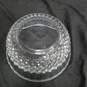 Vintage Crystal Serving Bowl With Diamond Pattern Design image number 3