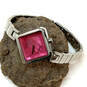 Designer Invicta 3829 Silver-Tone Chain Strap Pink Dial Analog Wristwatch image number 1