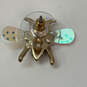 NWT Designer Betsey Johnson Gold-Tone Rhinestone Bumble Bee Stud Earrings image number 3