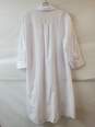 Zara White Button Down Shirt Dress Size M image number 2