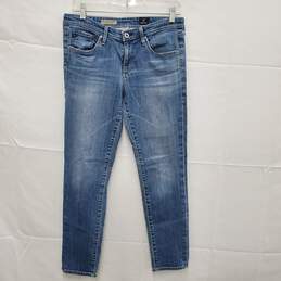 AG WM's The Stevie Ankle Slim Straight Leg Blue Denim Jeans Size 29R x 25