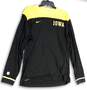 Mens Black Yellow Iowa Dri-Fit Crew Neck Long Sleeve Pullover T-Shirt Sz M image number 1
