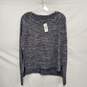 NWT rag & bone Heather Gray & Black Long Sleeve Sweater Size XS image number 1