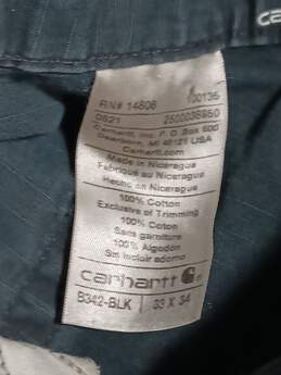 Men's Carhartt Black Jeans Size 33X34