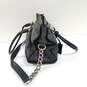 Michael Michael Kors Black Leather Hamilton Tote Bag image number 6