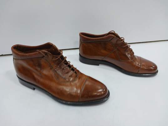 Johnston & Murphy Men's Brown Leather Dress Shoes Size 9M image number 2