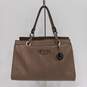 Guess Brown Satchel Purse image number 1