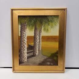 Bundle of 2 Framed & Signed Landscape Paintings on Canvas alternative image