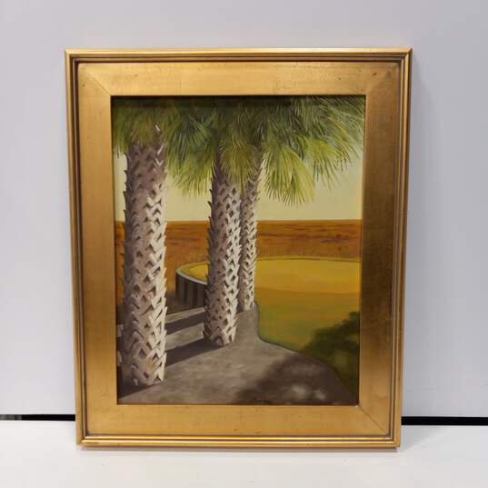 Bundle of 2 Framed & Signed Landscape Paintings on Canvas image number 2