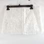Abercrombie & Fitch Women White Lace Mini Skirt Sz 2 NWT image number 2