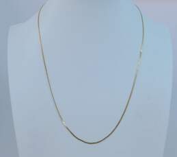 Fancy 14k Yellow Gold Chain Necklace 3.7g