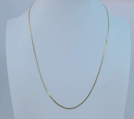 Fancy 14k Yellow Gold Chain Necklace 3.7g image number 1