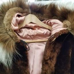 Vintage Faux Fur Coat w/ Fox Fur Trim alternative image