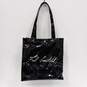 WHBM Black Shiny "Feel Beautiful" Tote Bag image number 1