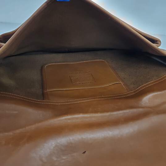 1970s Vintage Coach Leatherware Camel Brown Crossbody Messenger Bag image number 4