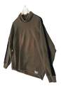 Mens Brown Long Sleeve Mock Neck Pullover Sweatshirt Size Medium image number 1