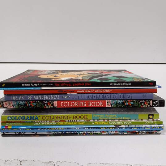 Lot of 12 Coloring Books With 6 Colored Pencils image number 3