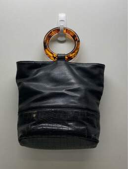 Free People Leather Tortoiseshell Ring Handbag Black alternative image