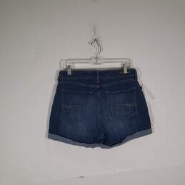 Womens Medium Wash Pockets Comfort Cuffed Jean Shorts Size 14-W32 alternative image
