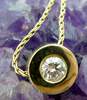 14K Yellow Gold 0.84 CT Round Diamond Pendant Necklace 6.7g image number 4