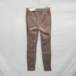Ann Taylor Taupe Cotton Blend Corduroy High Waist Skinny Pant WM Size 00 24 NWT