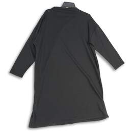 NWT Eileen Fisher Womens Black 3/4 Sleeve Knee Length Shift Dress Size Large alternative image