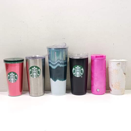 Set of 6 Starbucks Travel Cups image number 1